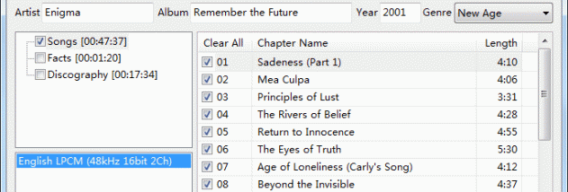 DVD Audio Extractor screenshot