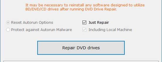 DVD Drive Repair screenshot