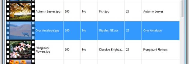 DVD slideshow GUI screenshot