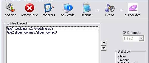 DVDAuthorGUI screenshot