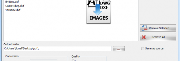 DWG DXF to Images Converter screenshot