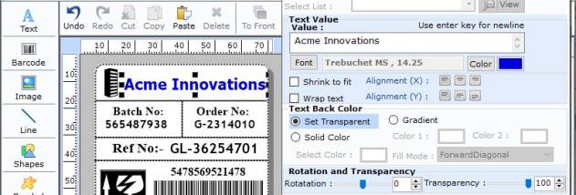 E-commerce Barcode Designing screenshot