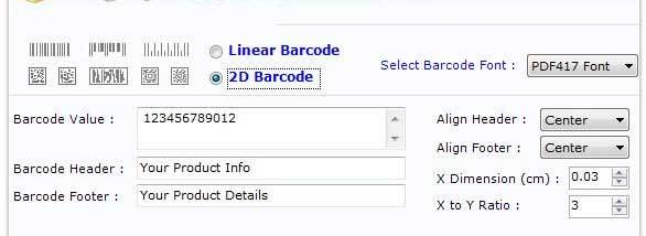 EAN 128 Barcode Font Generator screenshot