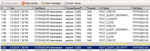 EaseFilter File Access Monitor SDK screenshot