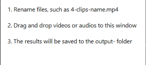 Easiest Free Media Splitter for Windows screenshot
