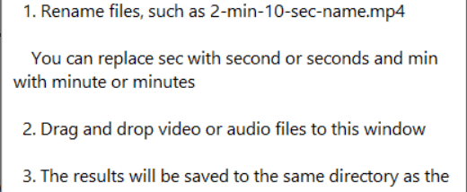 Easiest Free Video End Cropper screenshot