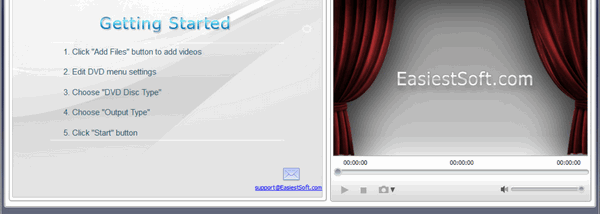 Easiest Video to DVD Converter Windows screenshot