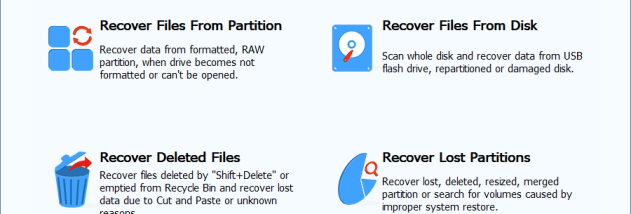 CuteRecovery (formerly EassosRecovery) screenshot