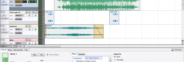 Easy audio mixer LITE screenshot