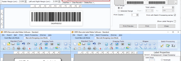 Easy Barcode Label Generator Software screenshot