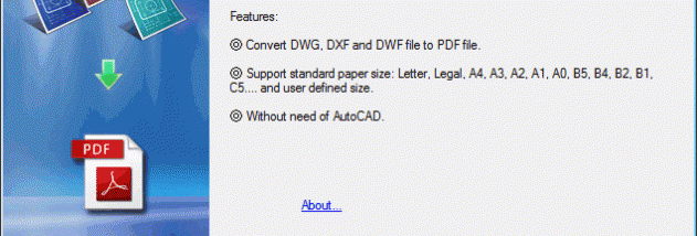 Easy CAD to PDF Converter screenshot