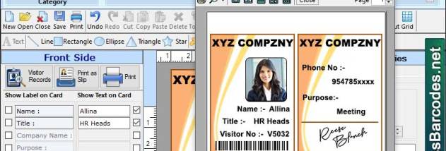 Eco Friendly Visitor Card Maker screenshot