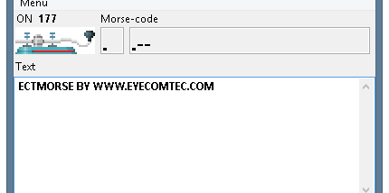 ECTmorse screenshot