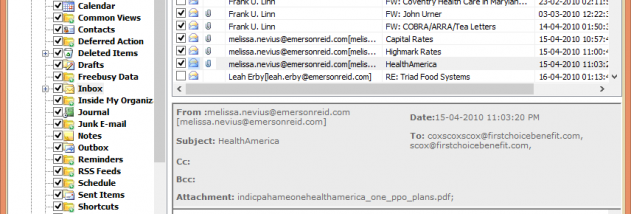 EDB Recovery screenshot