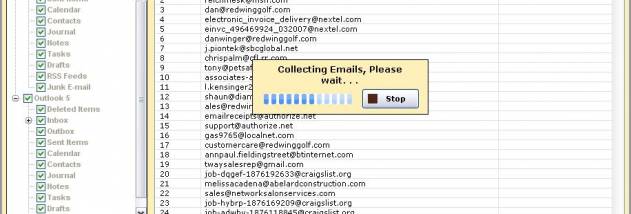 Email Extractor Outlook N Express screenshot