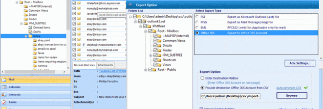 Export Offline OST to PST screenshot