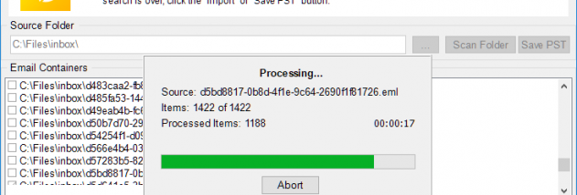 EML to Outlook Transfer screenshot