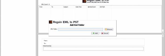 EML to PST Software screenshot