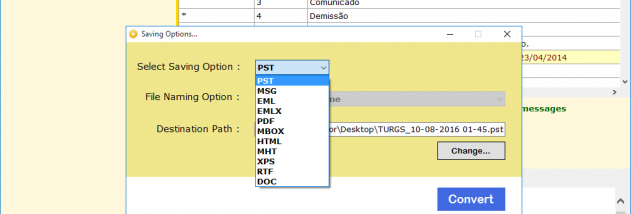 EML Wizard screenshot