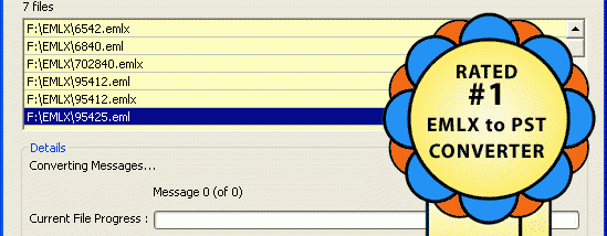 EMLX to PST Converter screenshot