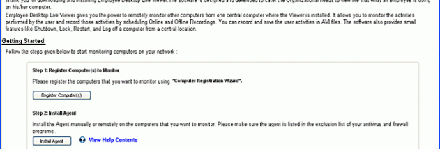 Employee Desktop Live Viewer screenshot