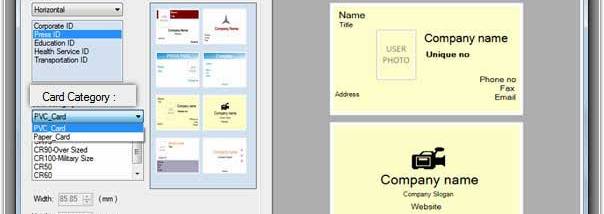 Employee ID Badge Designer screenshot