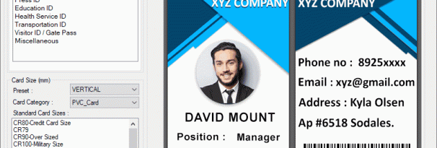 Employee ID Badges Maker Software screenshot