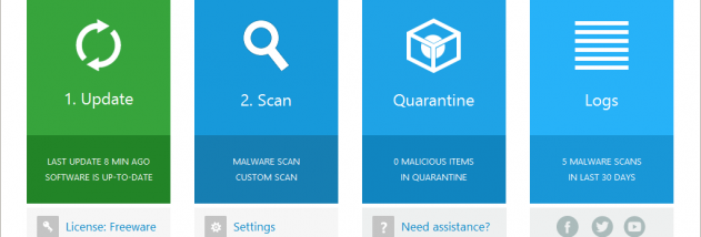Emsisoft Emergency Kit screenshot