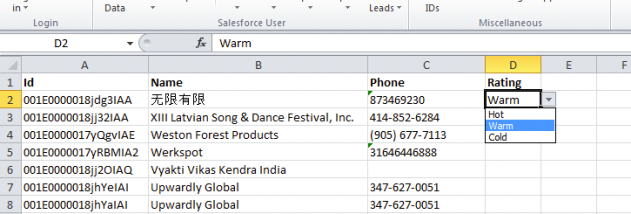 Enabler for Excel screenshot