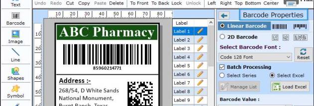 Encode Patient Privacy Barcode screenshot