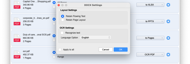 Enolsoft PDF Converter OCR for Windows screenshot