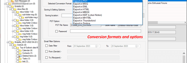 Enstella EML Converter Software screenshot