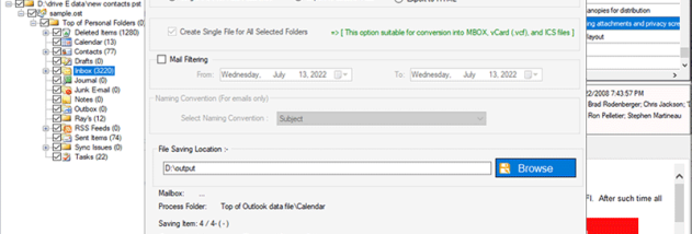 Enstella OST to PST Converter screenshot