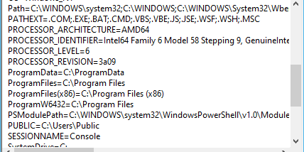 EnvarList screenshot