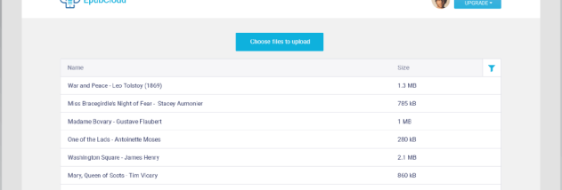 EpubCloud screenshot