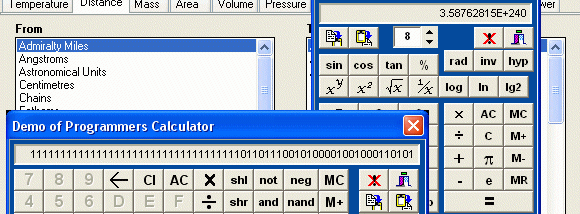 ESBPCS-Calcs for VCL screenshot