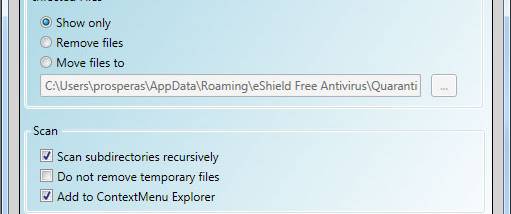 eShield Free Antivirus screenshot