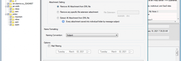 eSoftTools EML Attachment Remover screenshot