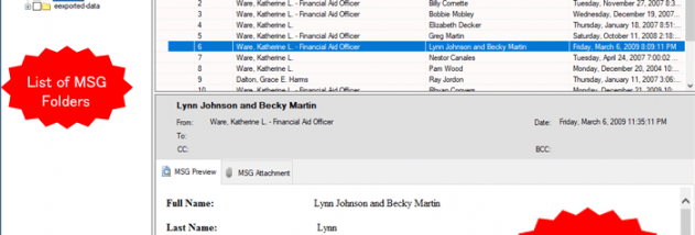 eSoftTools MSG to vCard Converter screenshot