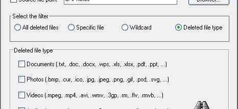Eusing Free File Recovery screenshot