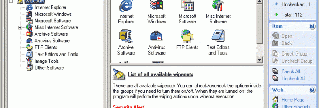 Evidence Exterminator screenshot