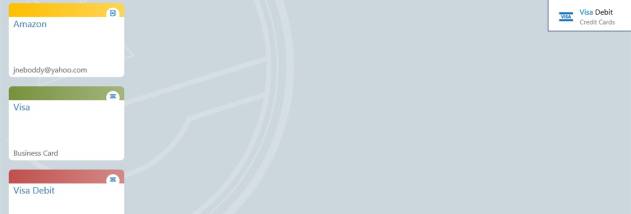 eWallet Windows UWP screenshot