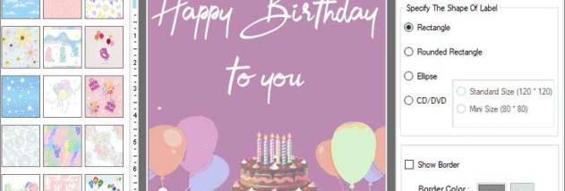 Excel Birthday Greeting Cards Maker screenshot