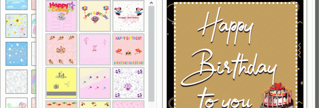 Excel Birthday Invitation Cards Maker screenshot