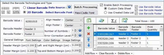 Excel Shipping Labeling & Printing Tool screenshot