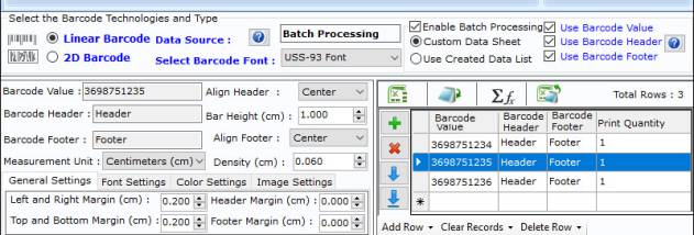 Excel Supply Chain Barcode Labeling Tool screenshot