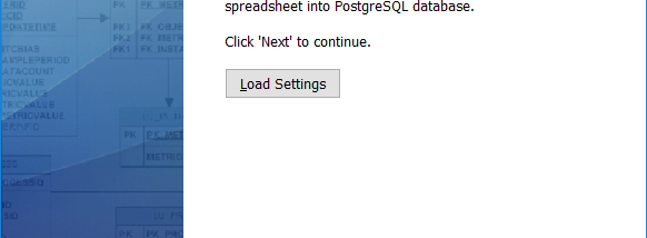 Excel-to-PostgreSQL screenshot