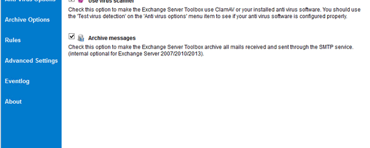 Exchange Server Toolbox screenshot