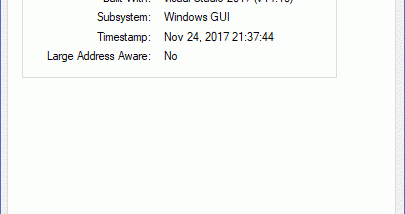 ExeProperties screenshot