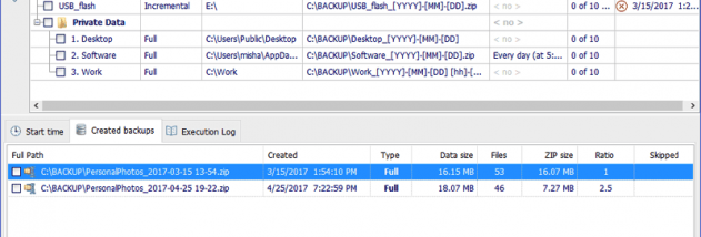 Exiland Backup Free screenshot
